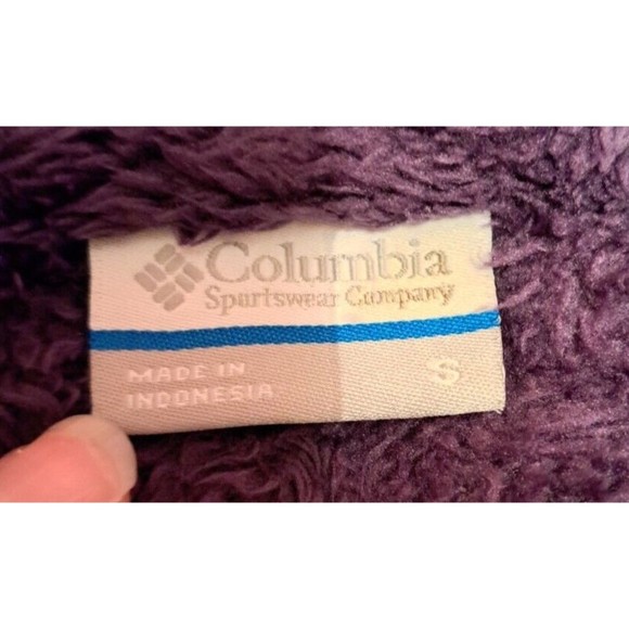 Columbia Sportswear Women's Full Zip Fleece Jacket w/ Side Panel Purple Sz Small - Picture 7 of 9